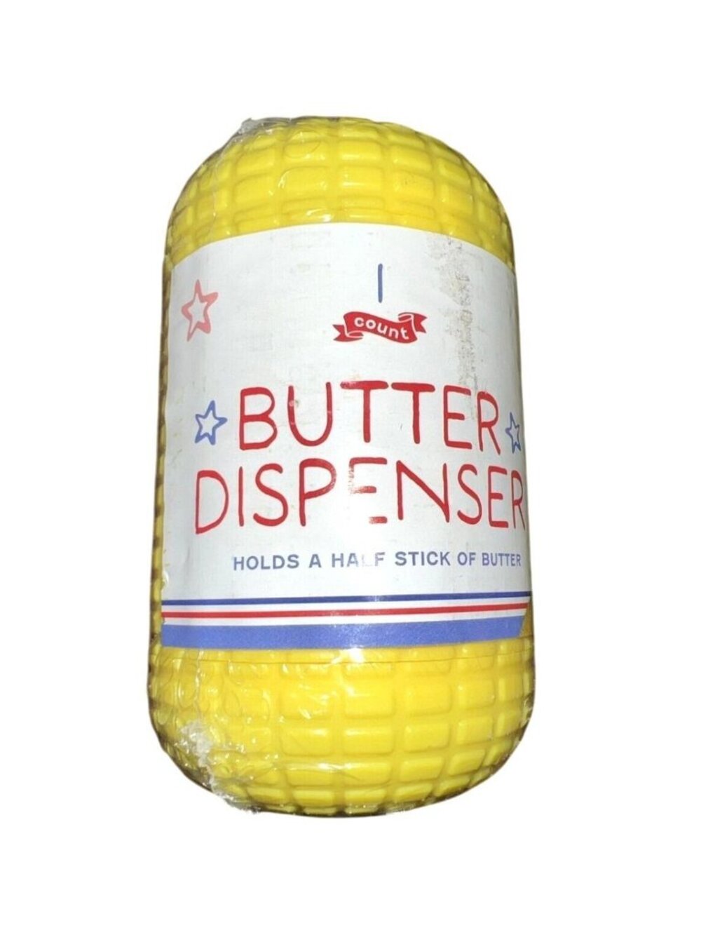 Yellow Plastic Corn On The Cob Butter Dispenser NEW